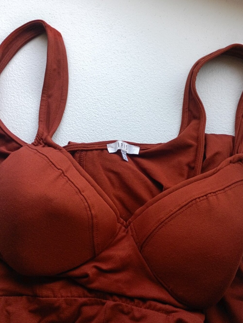 Iris Brick Red Women's Jumpsuit Size Large 7726
